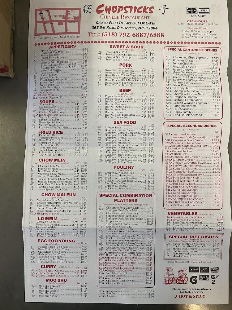 Chopsticks Menu image 1